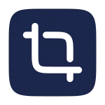 Crop Minimalistic SVG Icon